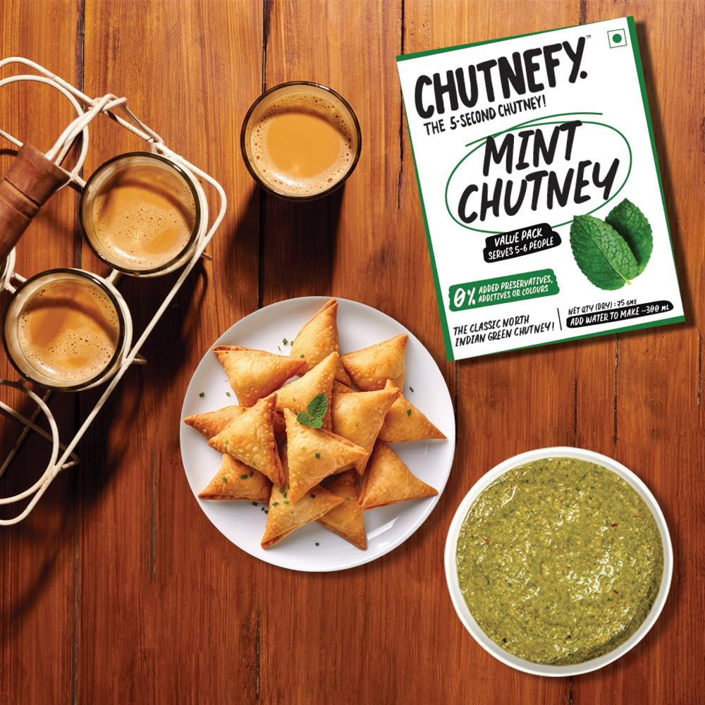 Chutnefy Mint Chutney | Delicious & Ready-to-Eat | 5-Second Instant Chutney Chutnefy