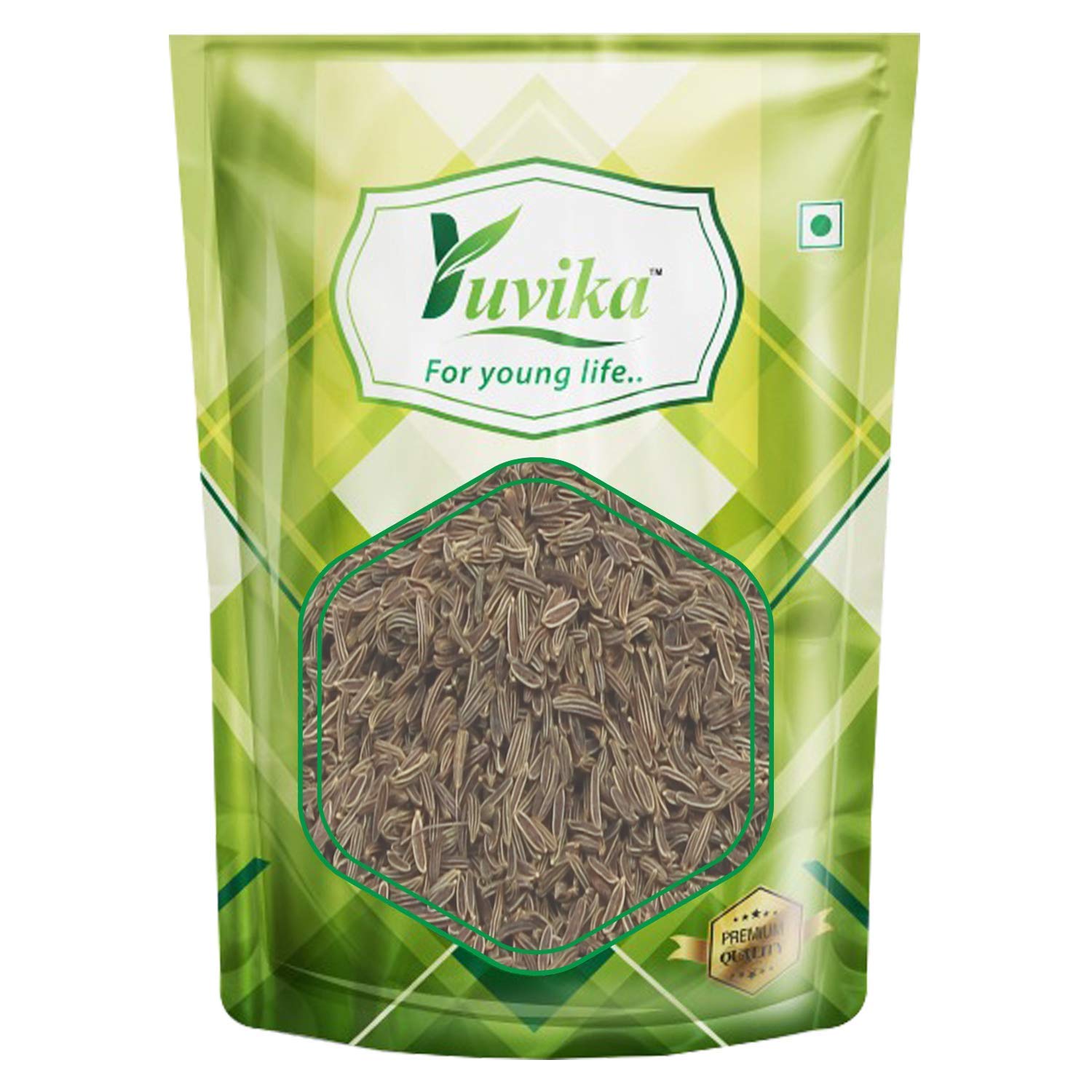 Yuvika Shahi Jeera | Jeera Kala Asli - Centratherum Anthelminticum - Green Cumin - Safuron