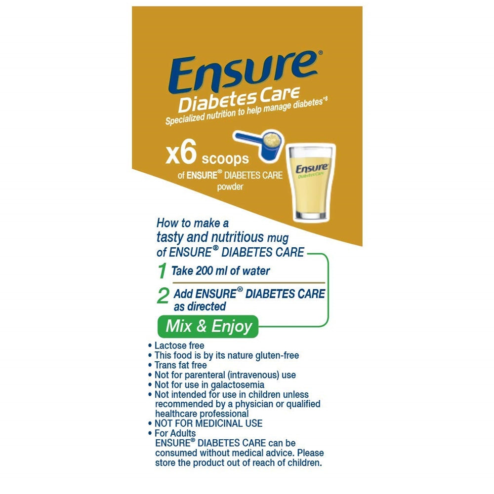 Ensure Diabetes Care Powder Vanilla Flavour - Sugar Free Health Drink Ensure