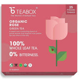 Teabox Organic Rose Green Tea Bags Teabox