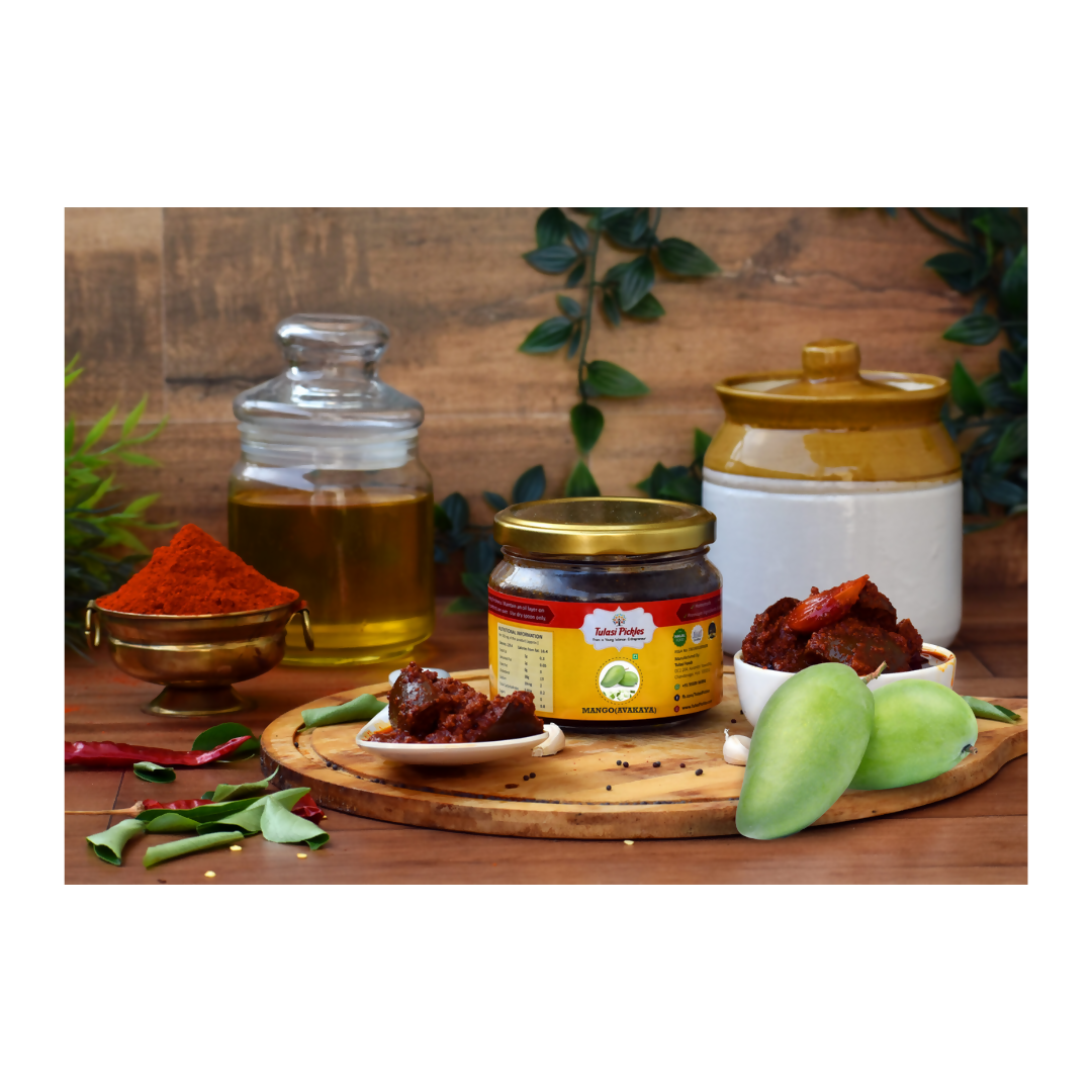 Tulasi Pickles Avakaya Ginger-garlic Pickle(Mango) Tulasi Pickles