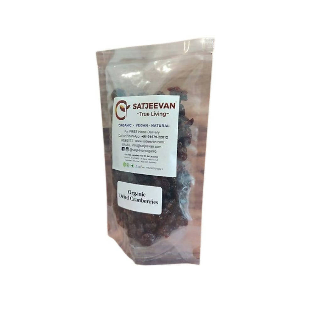 Satjeevan Organic Dried Cranberries Satjeevan