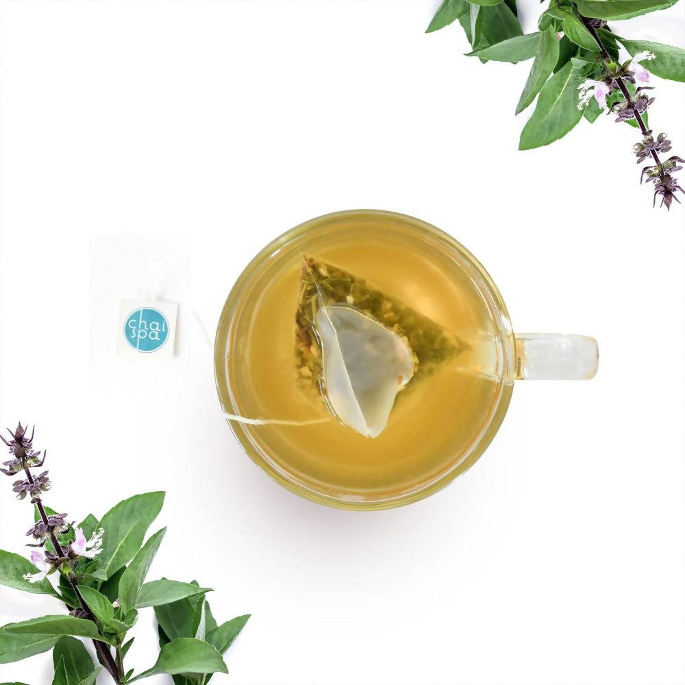 Chai Spa Tulsi Ginger Green Tea Chai Spa
