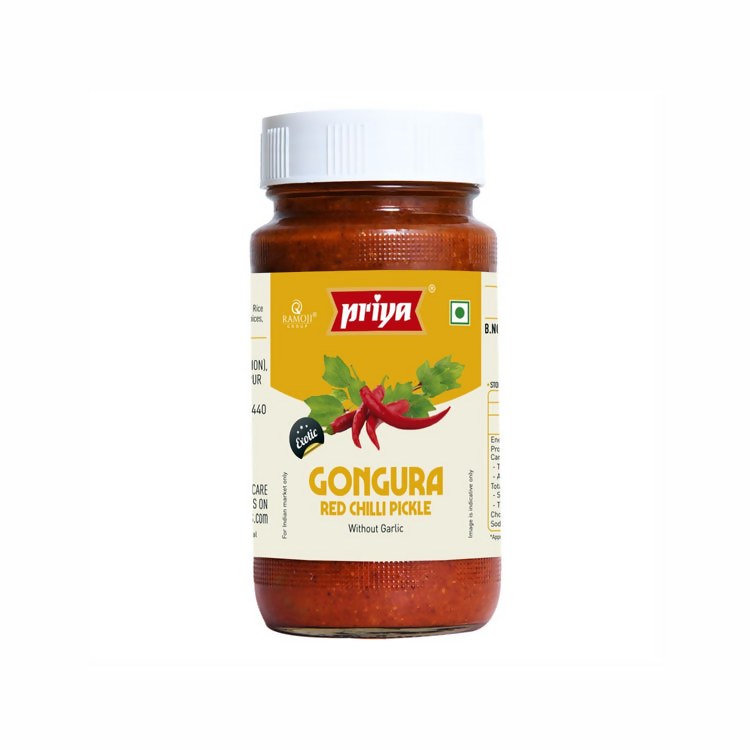 Priya Gongura Red Chilli Pickle Without Garlic Priya