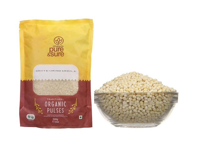 Pure & Sure White Urad Dal Whole Organic Pulses Pure & Sure