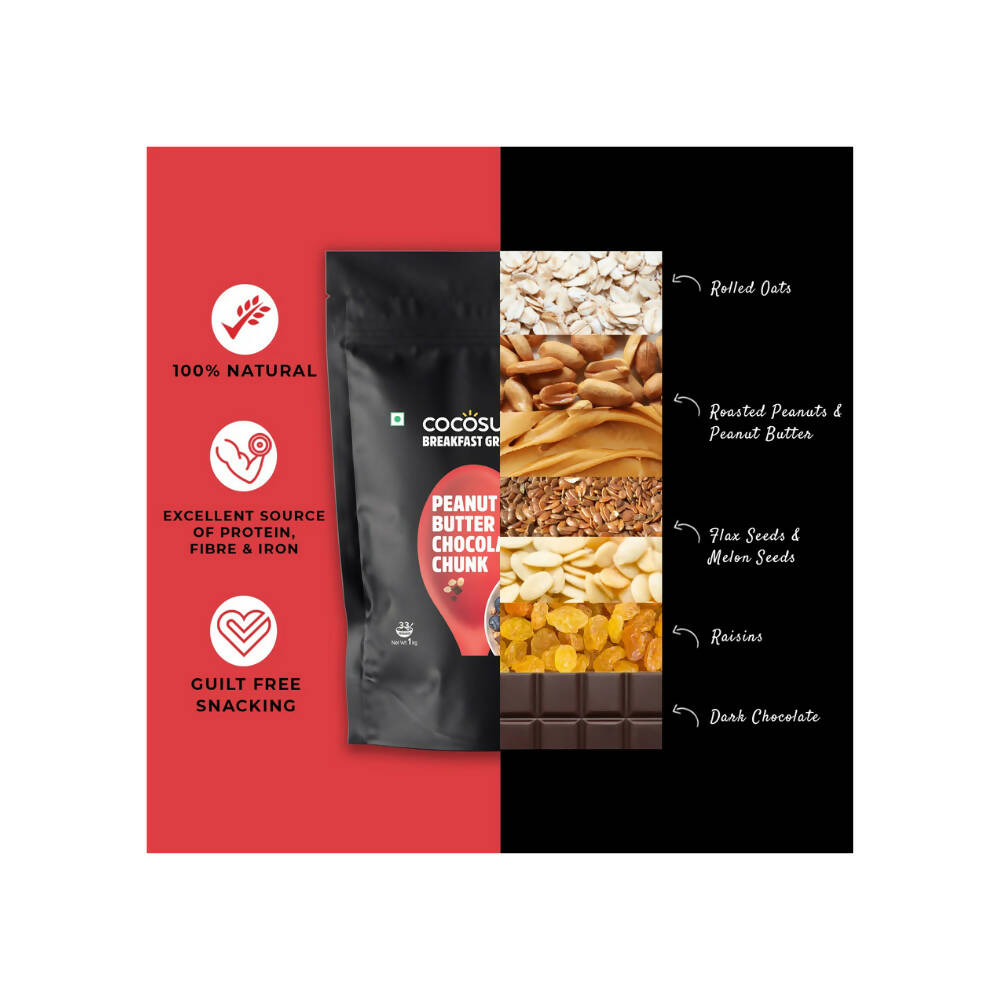 Cocosutra Peanut Butter Chocolate Chunk Breakfast Granola Cocosutra