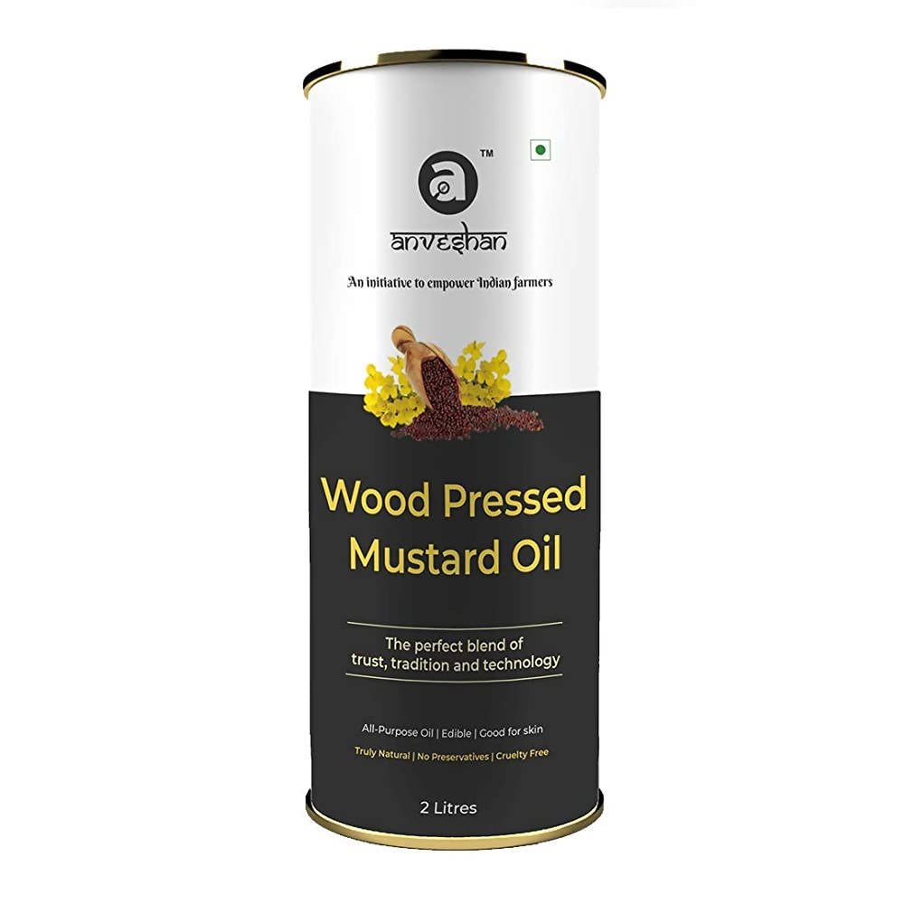 Anveshan Wood Pressed Black Mustard Oil Anveshan