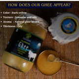 Tatsat Full Moon Day Ghee From Forest Gazing Amruth Mahal A2 Cows | Pure A2 Ghee, Natural & Healthy, Non-GMO Tatsat