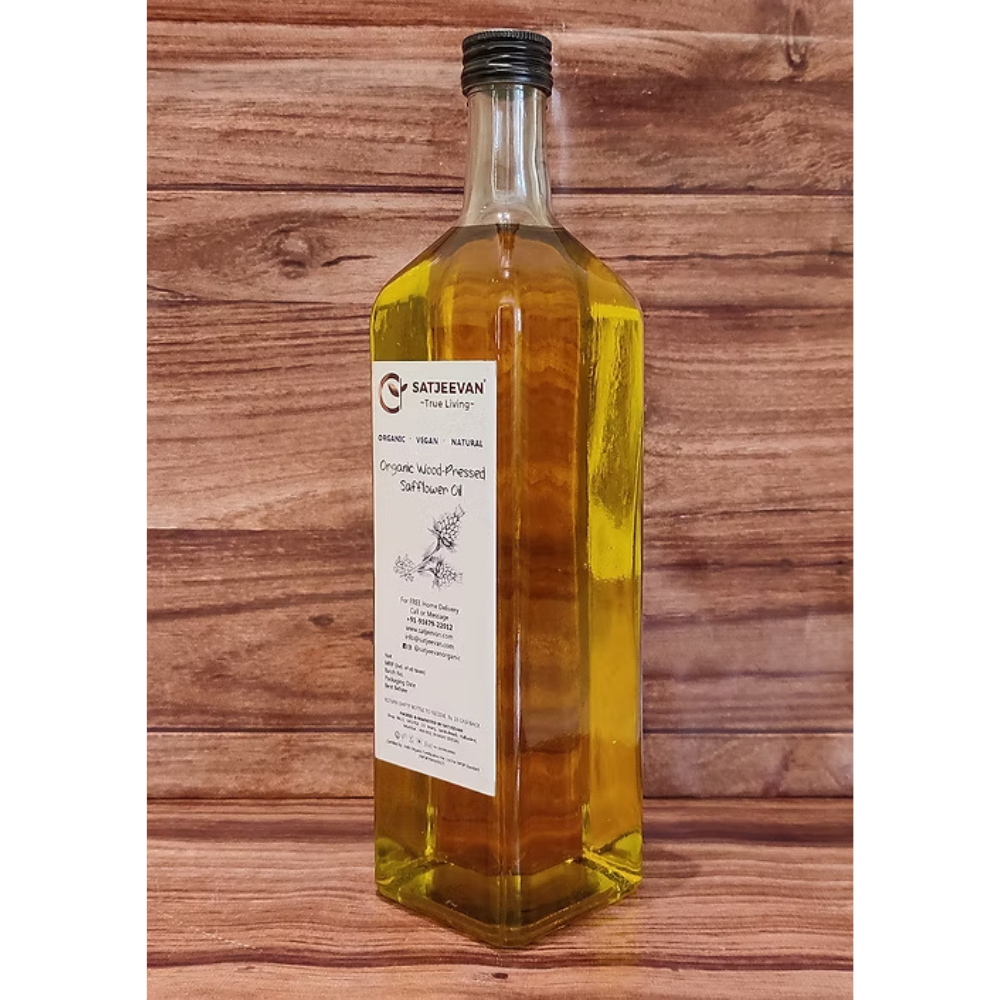 Satjeevan Organic Wood-Pressed Safflower Oil Satjeevan