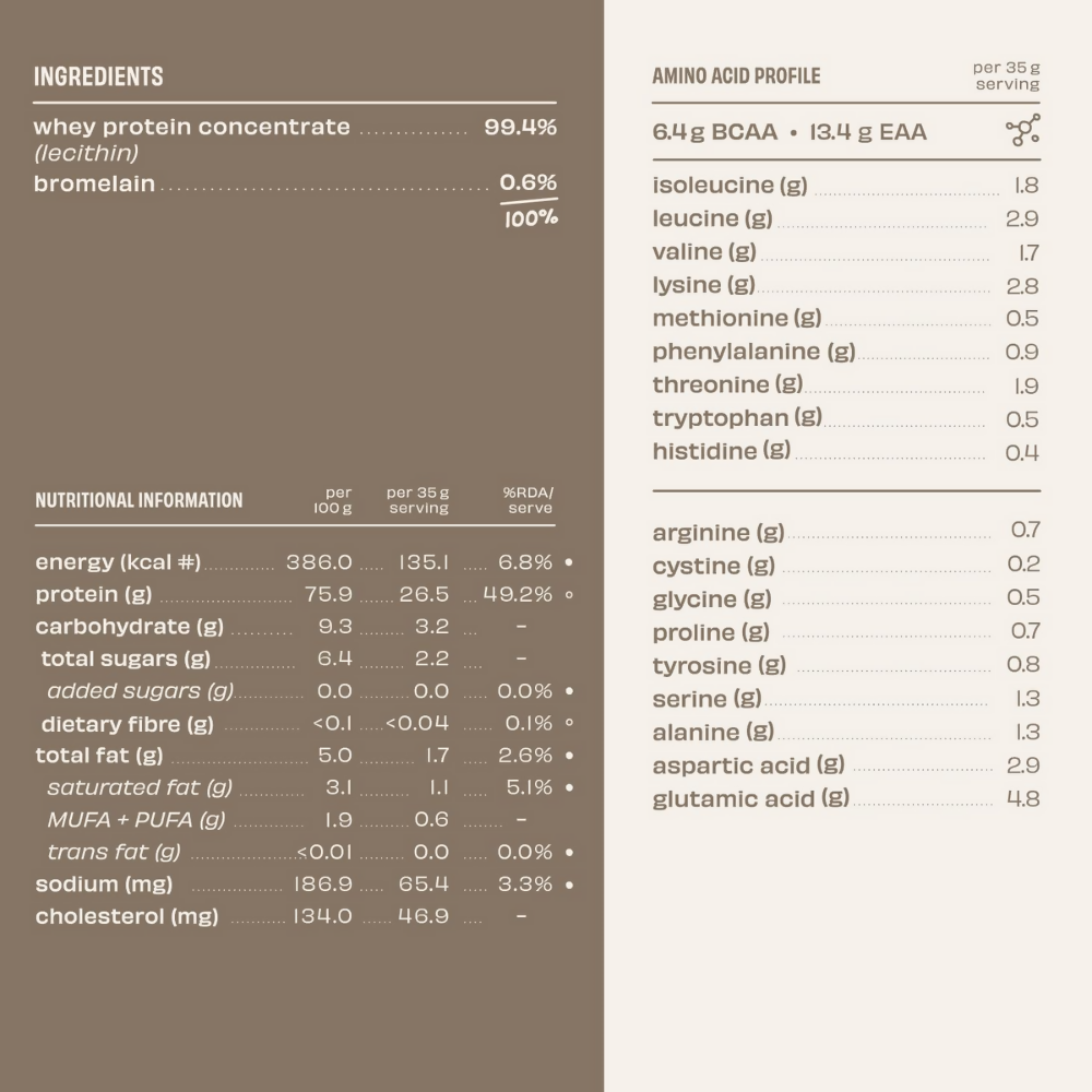 The Whole Truth Whey Protein Concentrate Unflavoured The Whole Truth