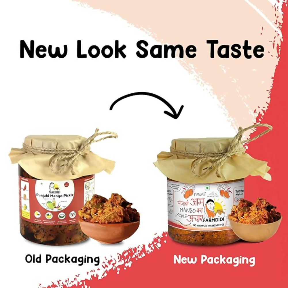 FarmDidi Punjabi Mango Pickle - Tangy & Salty FarmDidi