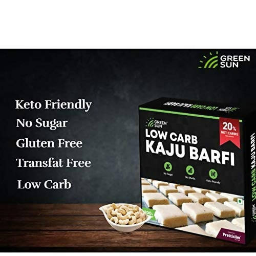 Green Sun Low Carb Kaju barfi Green Sun