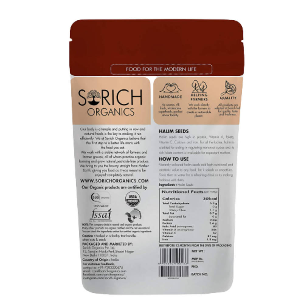 Sorich Organics Halim Seeds / Garden Cress Seeds Sorich Organics