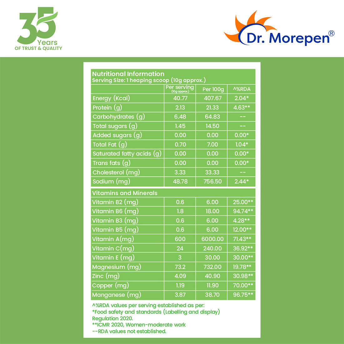 Dr. Morepen Natural Collagen Builder - Orange Berry Flavour Dr. Morepen