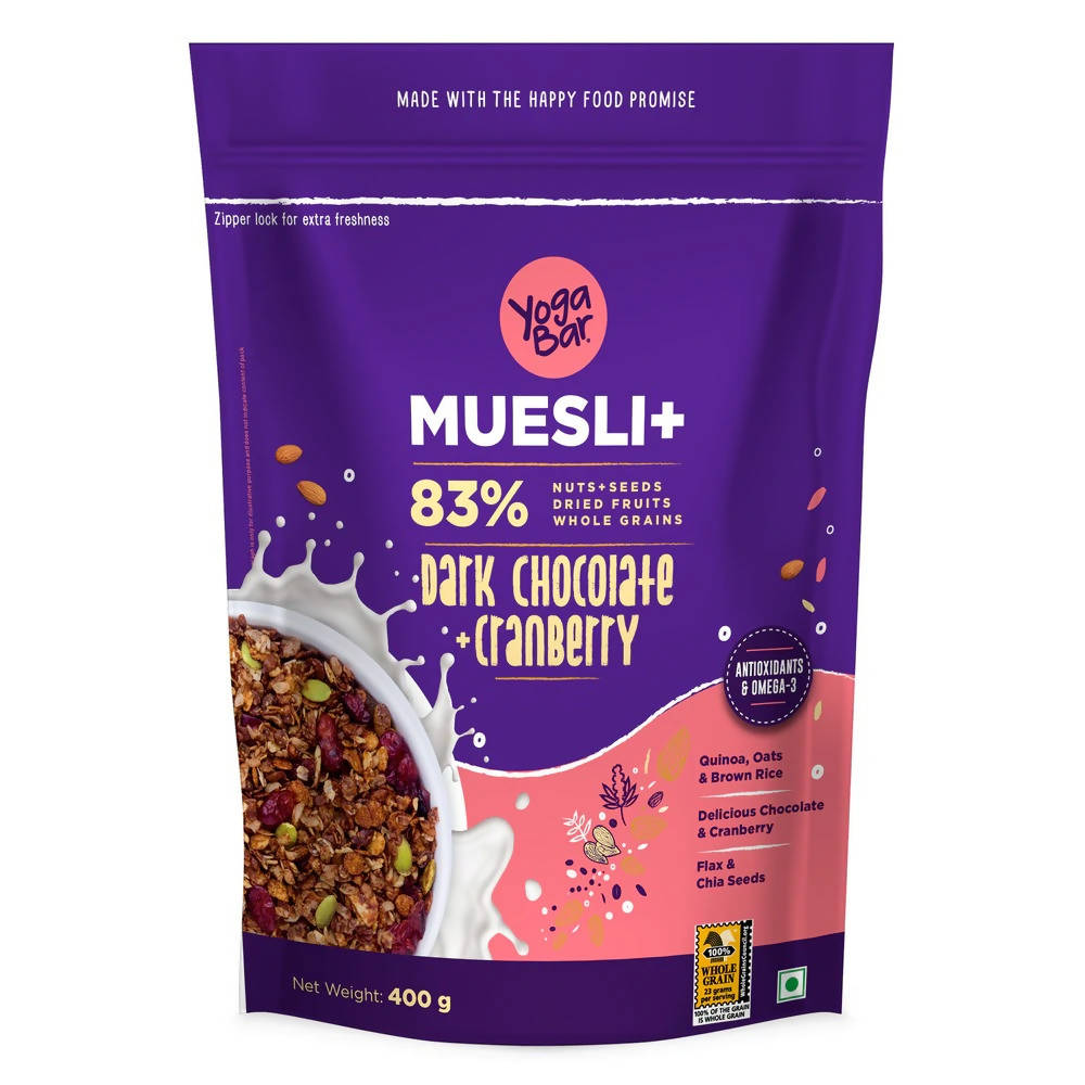 Yoga Bar Dark Chocolate + Cranberries Muesli Yoga Bar