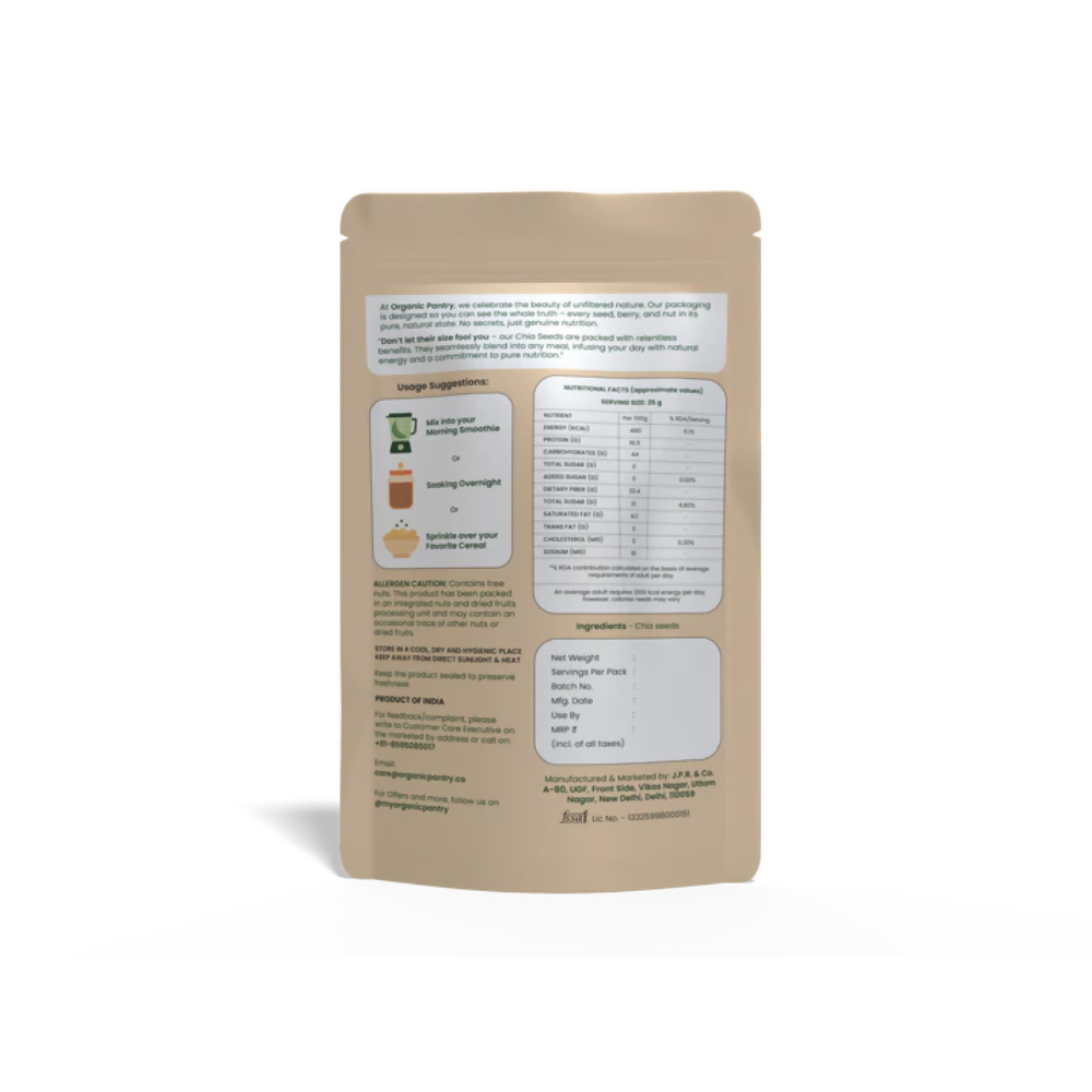 Organic Pantry Chia Seeds Organic Pantry