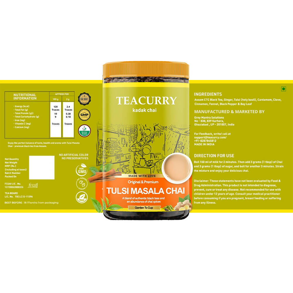 Teacurry Tulsi Masala Chai Powder Teacurry