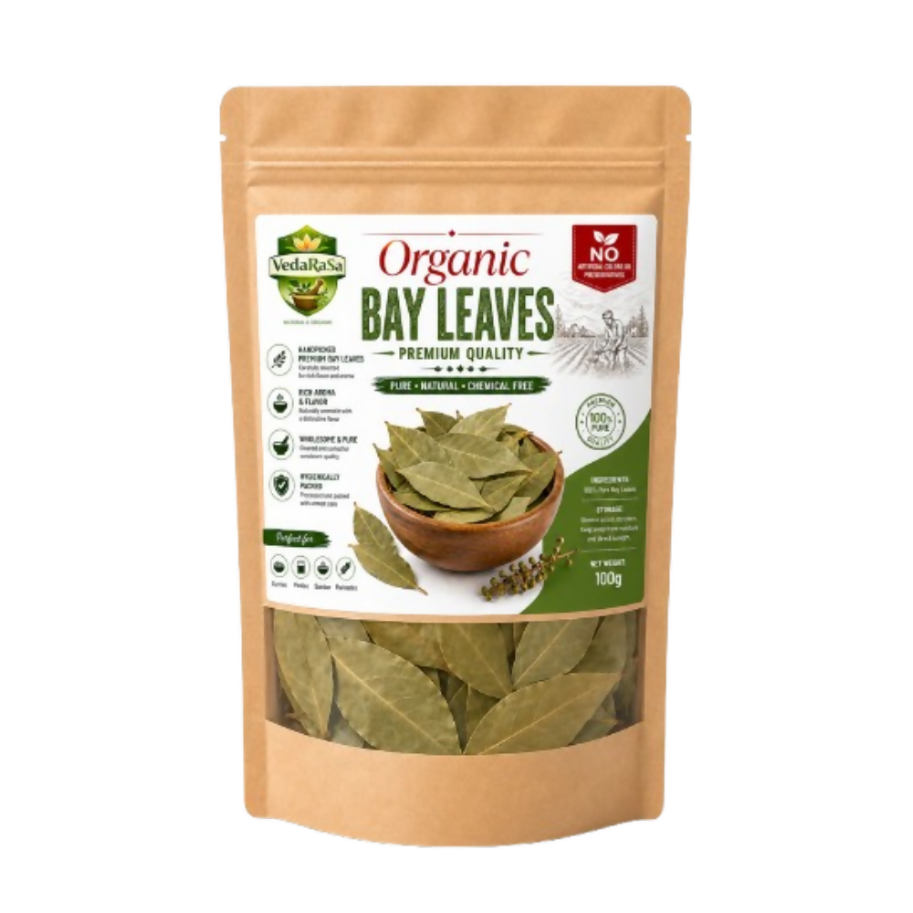 VedaRasa Organic Bay Leaves Premium Quality - Dista