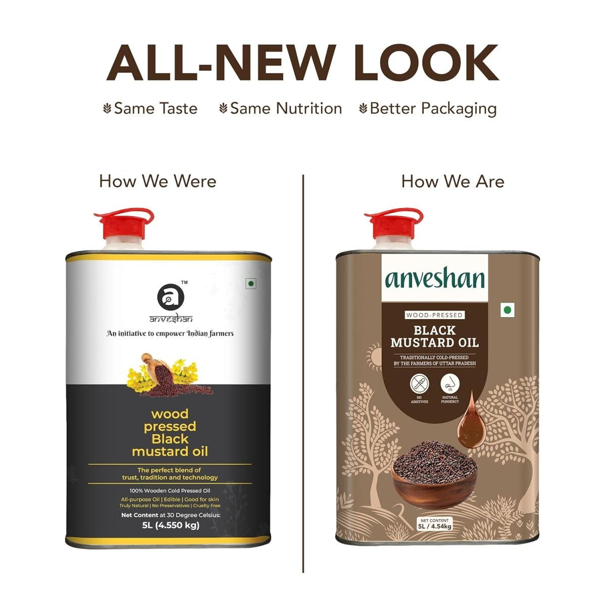 Anveshan Wood Pressed Black Mustard Oil Anveshan