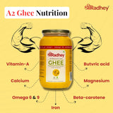Shreeradhey A2 Bilona Gir Cow Ghee | Bilona Ghee 100% Pure | Churned From Curd | Homemade Organic Authentic Cow Ghee Shreeradhey