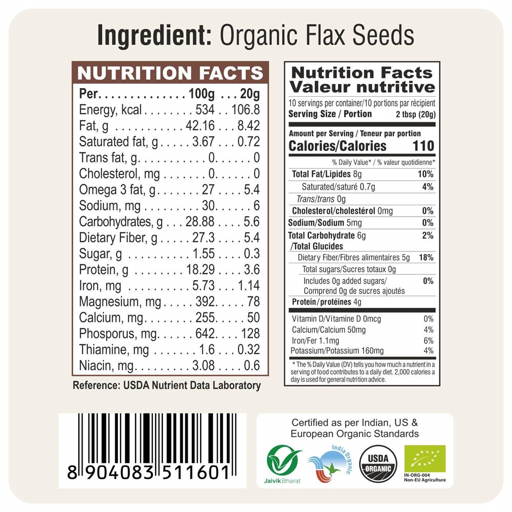 24 Mantra Organic Flax Seeds 24 Mantra Organic