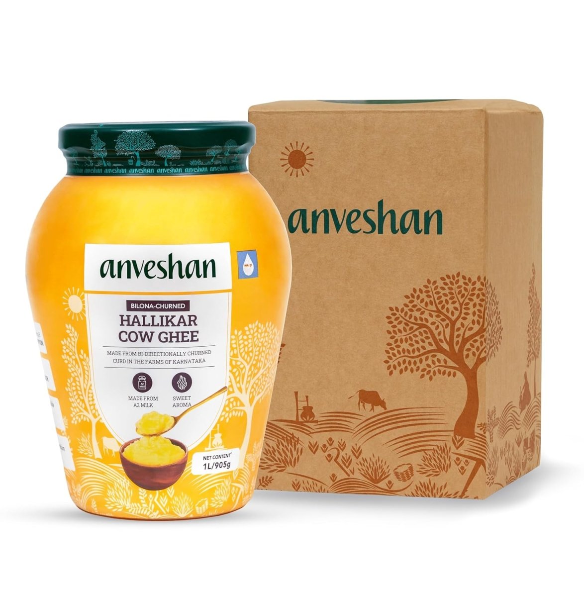 Anveshan A2 Desi Cow Ghee | Pure, Natural & Healthy Ghee | A2 Gir Cow Ghee Anveshan