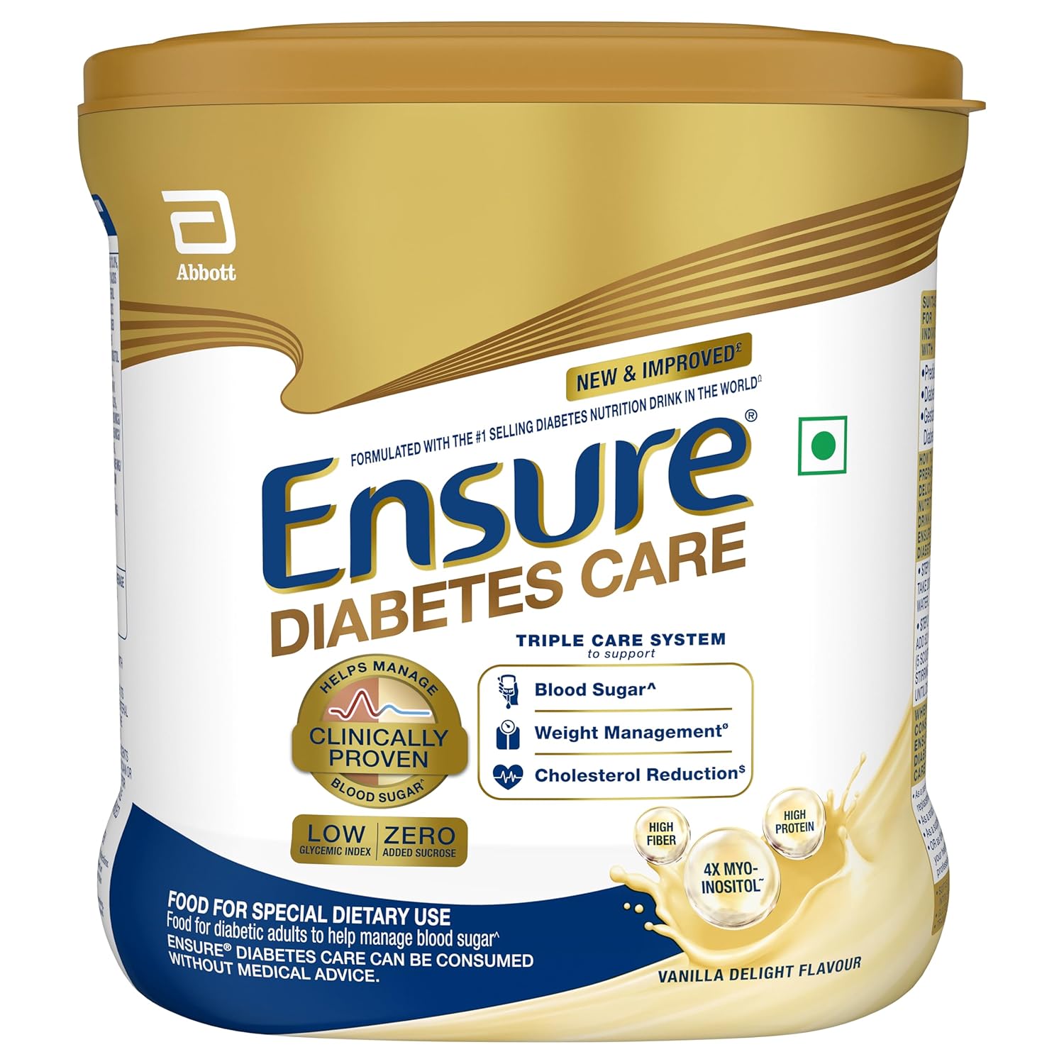 Ensure Diabetes Care Powder Vanilla Flavour - Sugar Free Health Drink - Safuron