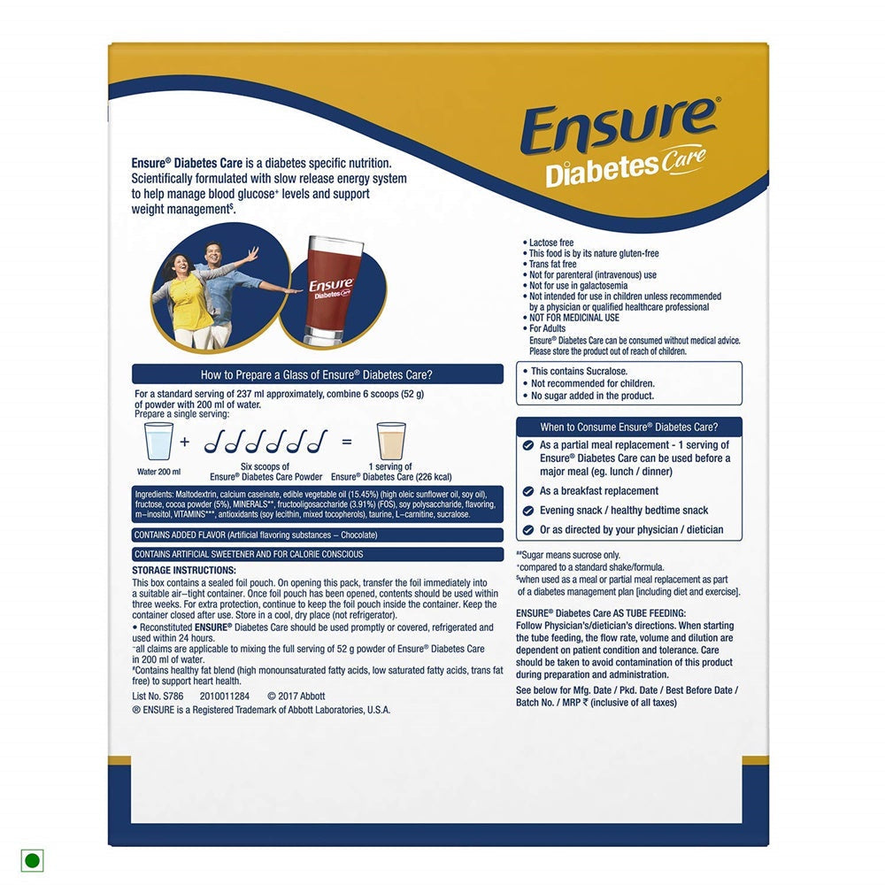 Ensure Diabetes Care Powder Chocolate Flavour Ensure