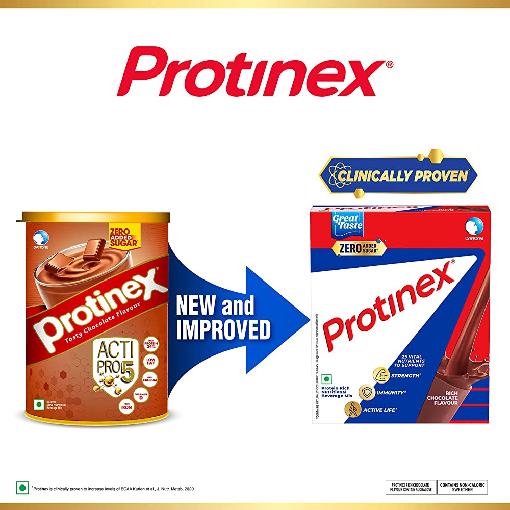 Protinex Powder - Health Supplement And Nutritional Protein Mix For Adults | Rich Chocolate Flavor Protinex Jar | Support Strength, Immunity & Active Life Protinex