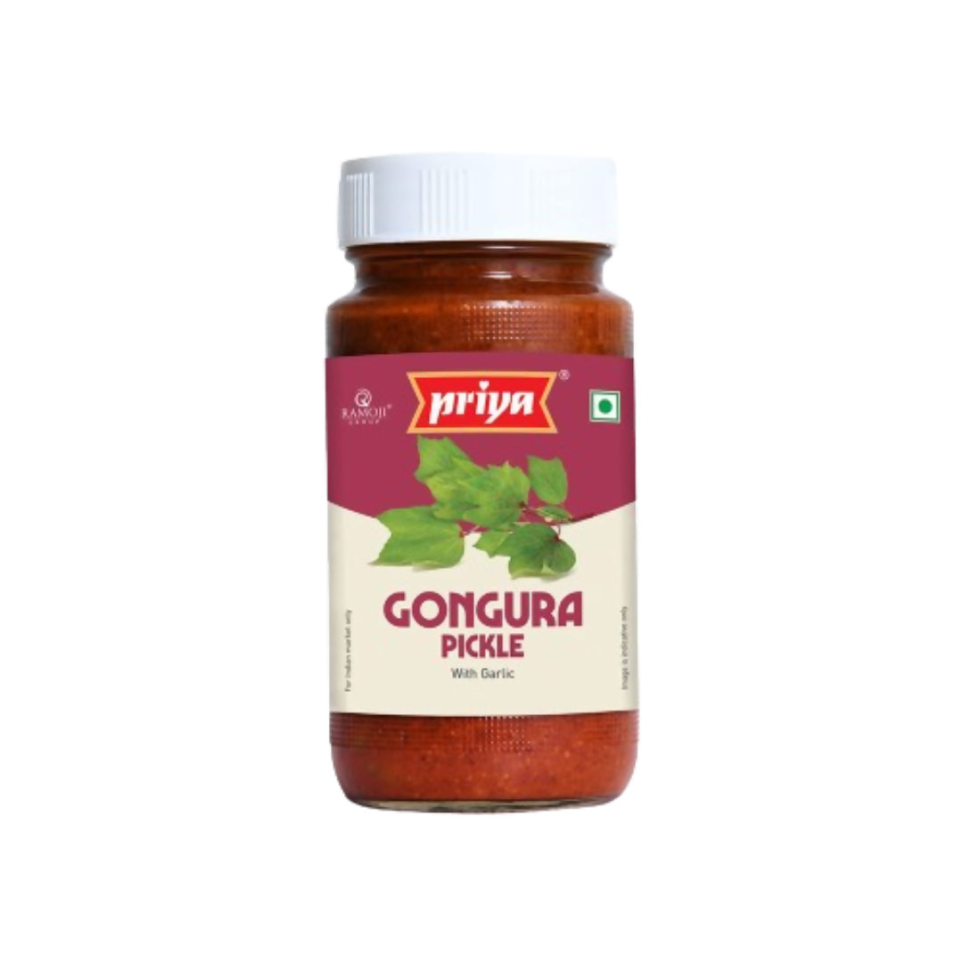 Priya Gongura Pickle with Garlic Priya