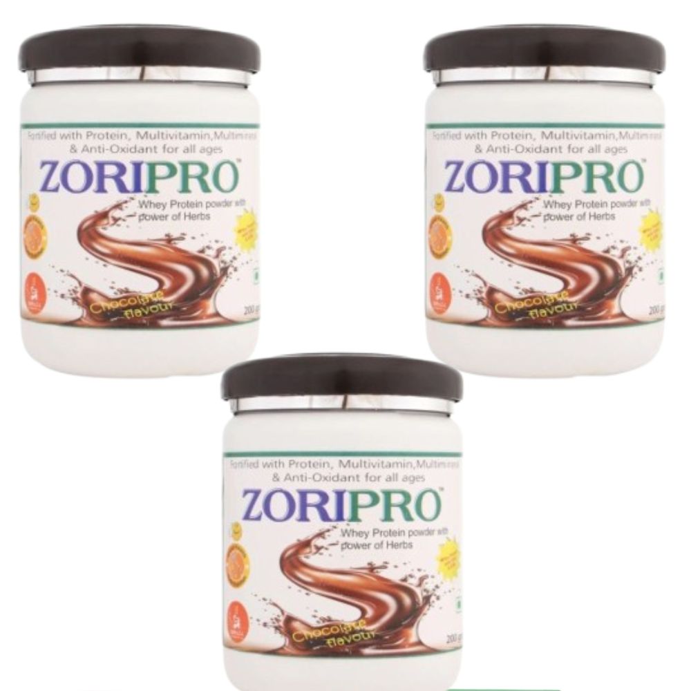 Zorilla Life Science Zoripro Protein Powder - Chocolate I Multivitamin I Multimineral I Anti-Oxidant for all ages I with Power of Herbs - Safuron
