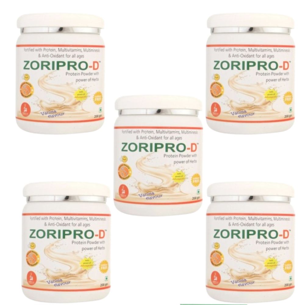 Zorilla Life Science Zoripro-D Protein Powder - Vanilla I Fortified with Protein I Multivitamin I Multimineral I Protein Powder with power of Herbs I Milk Protein with Power of Ashwagandha - Safuron