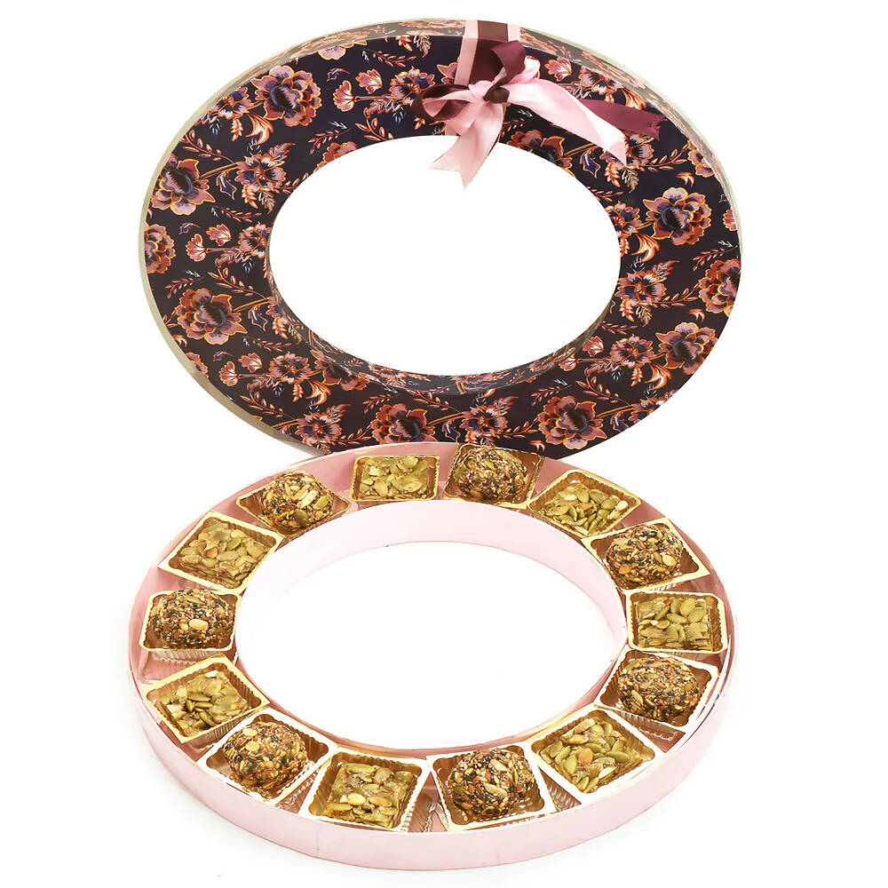 Ghasitaram Round Purple Healthy Seeds Bites Box - Safuron