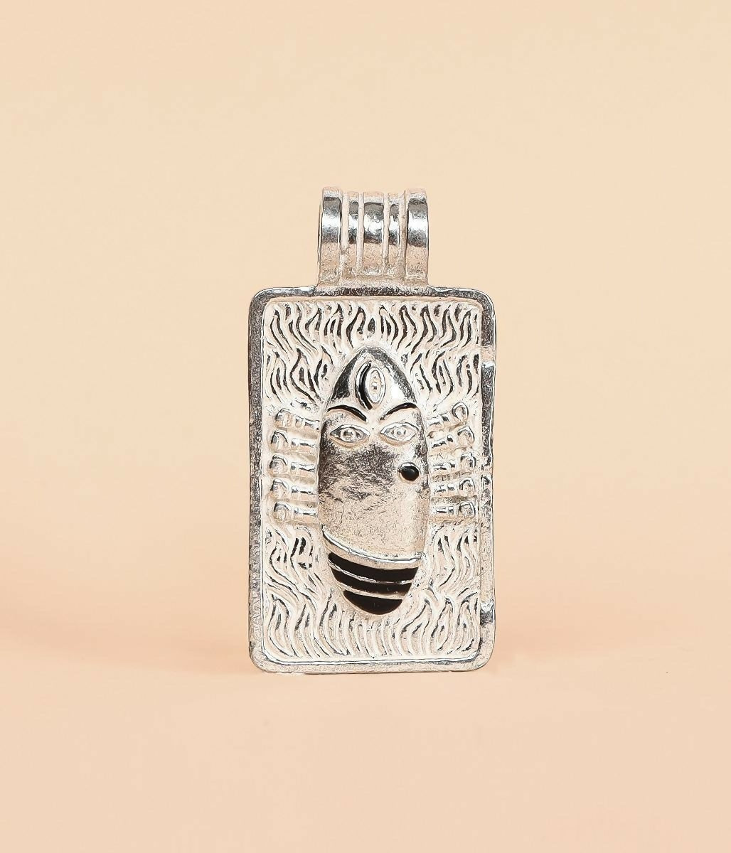 Isha Life Linga Bhairavi Silver Pendant - Safuron Naturals