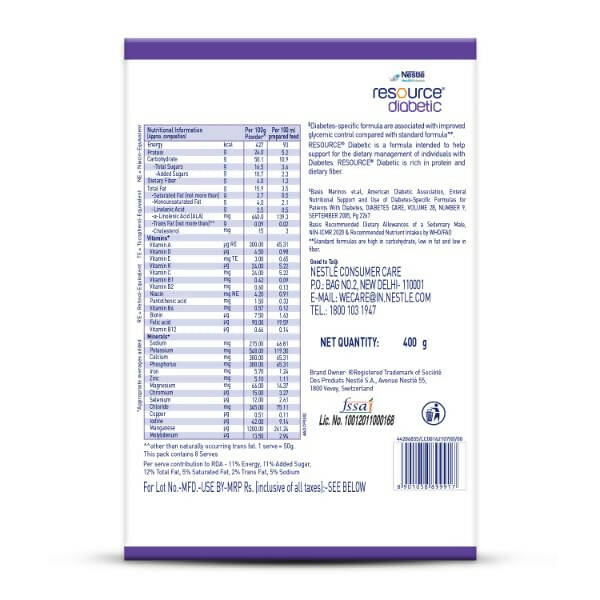 Nestle Resource Diabetic Protein Powder - Vanilla Flavor Nestle