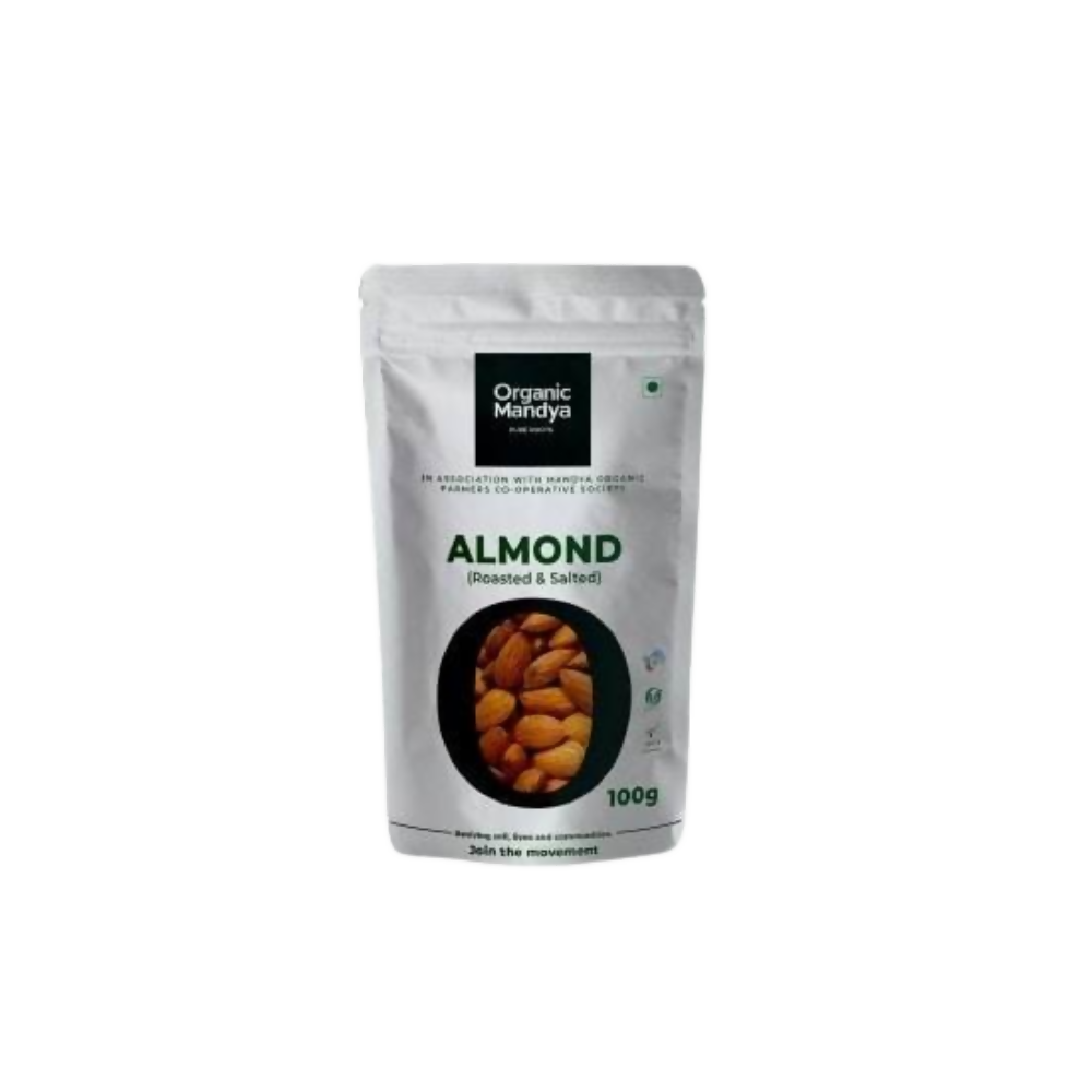 Organic Mandya Almond (Roasted & Salted) - Safuron