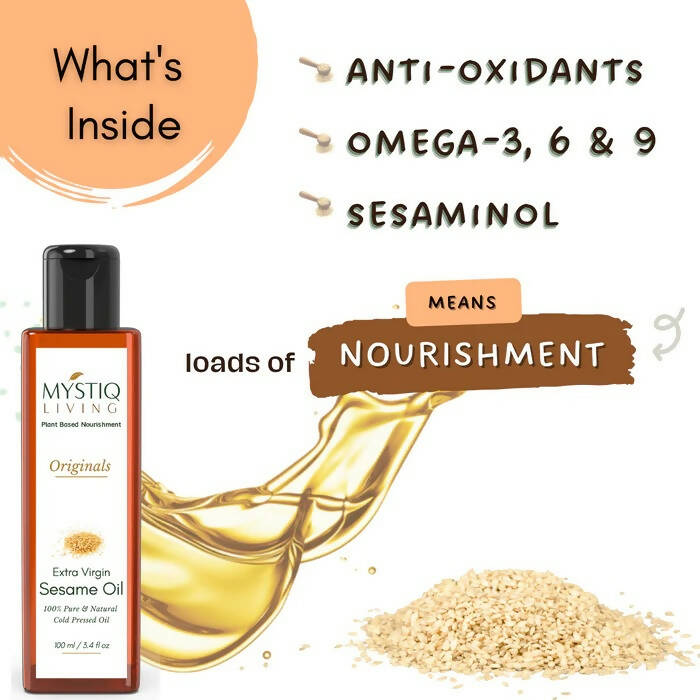 Mystiq Living Originals Extra Virgin Sesame Oil Mystiq Living
