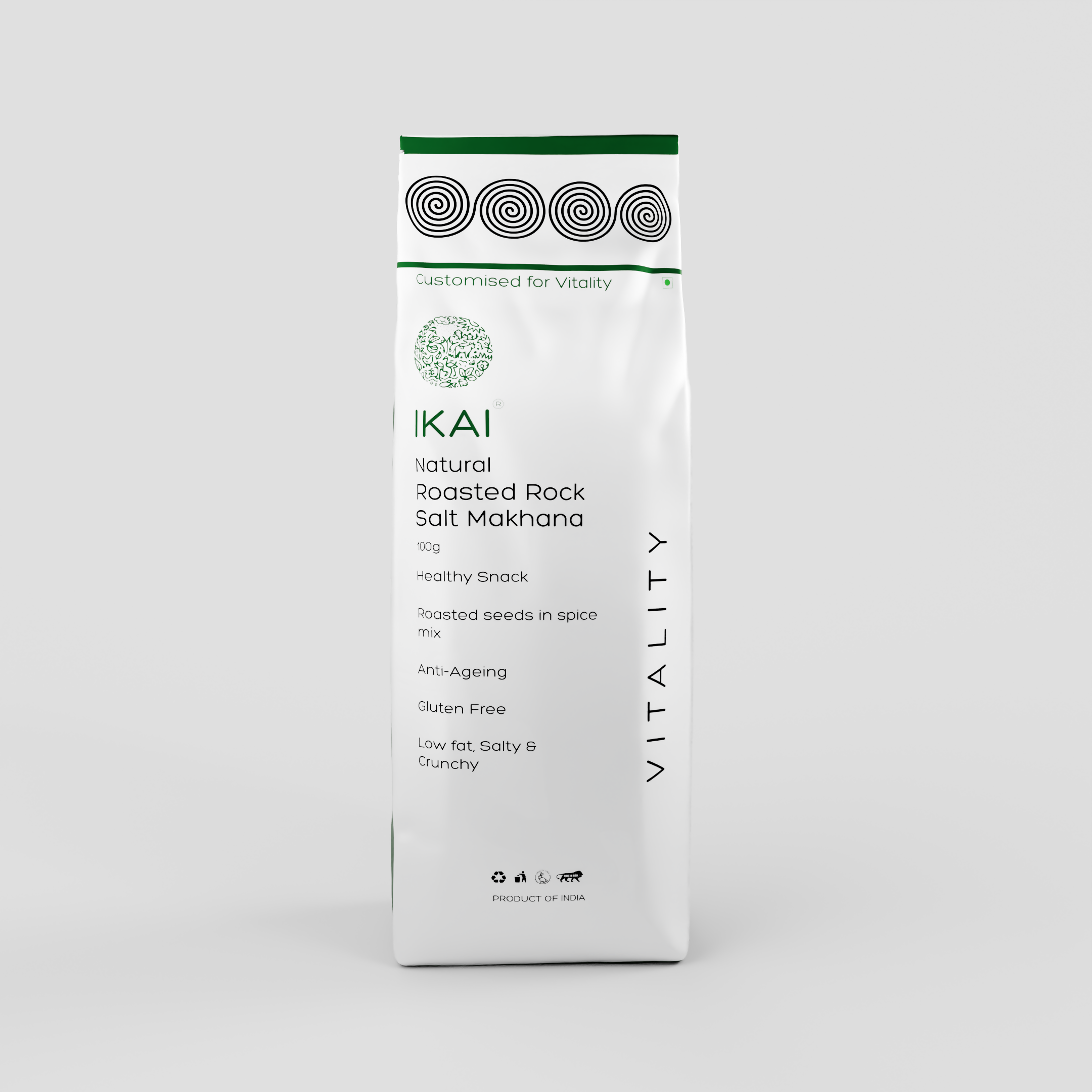 IKAI Natural Sendha Namak Makhana IKAI