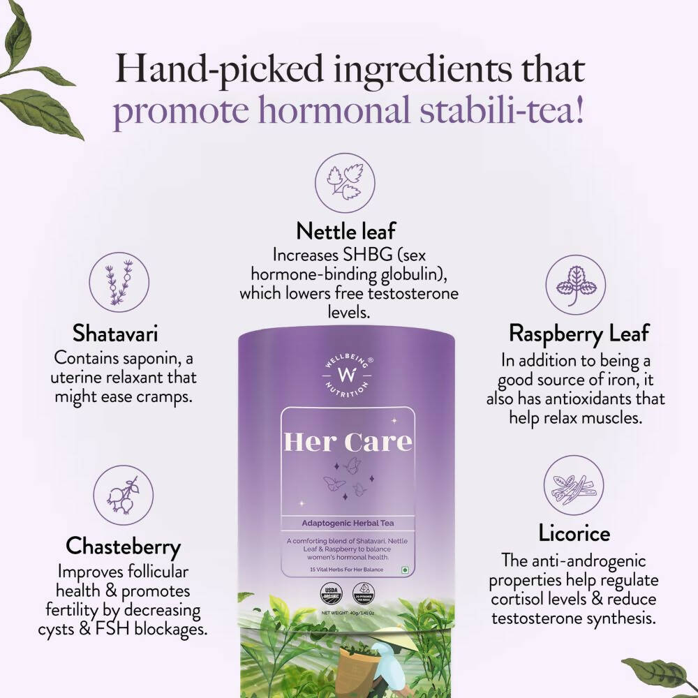 Wellbeing Nutrition Her Care Herbal Tea Wellbeing Nutrition