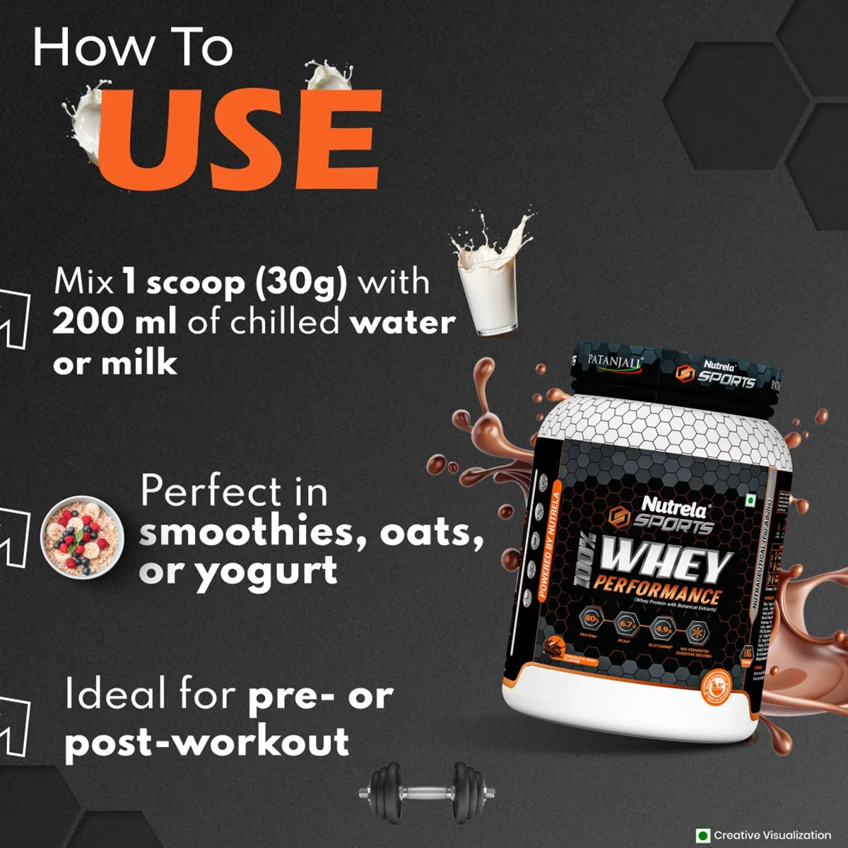 Patanjali Nutrela Sports Whey Performance (Choc-irish) Patanjali