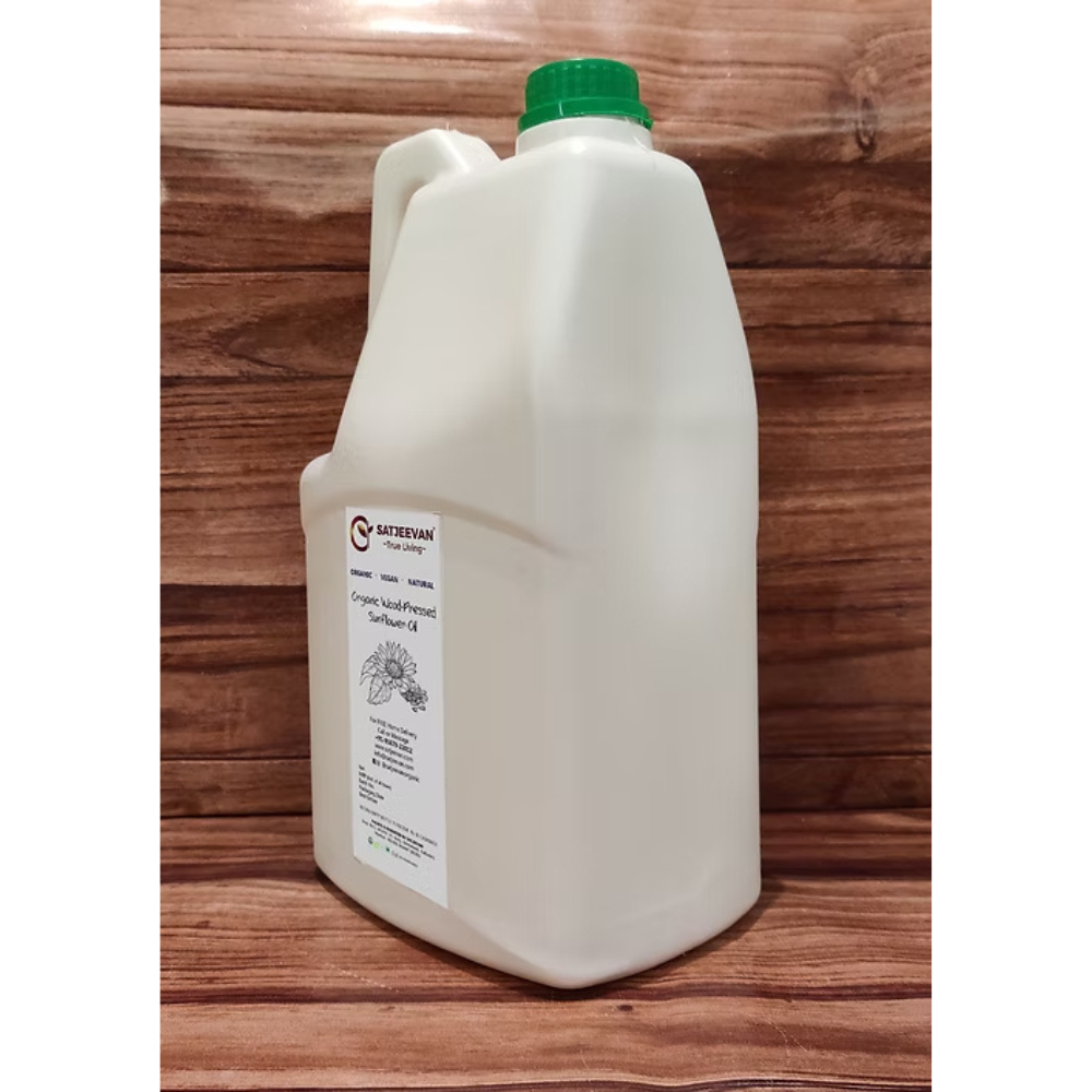 Satjeevan Organic Wood-Pressed Sunflower Oil Satjeevan