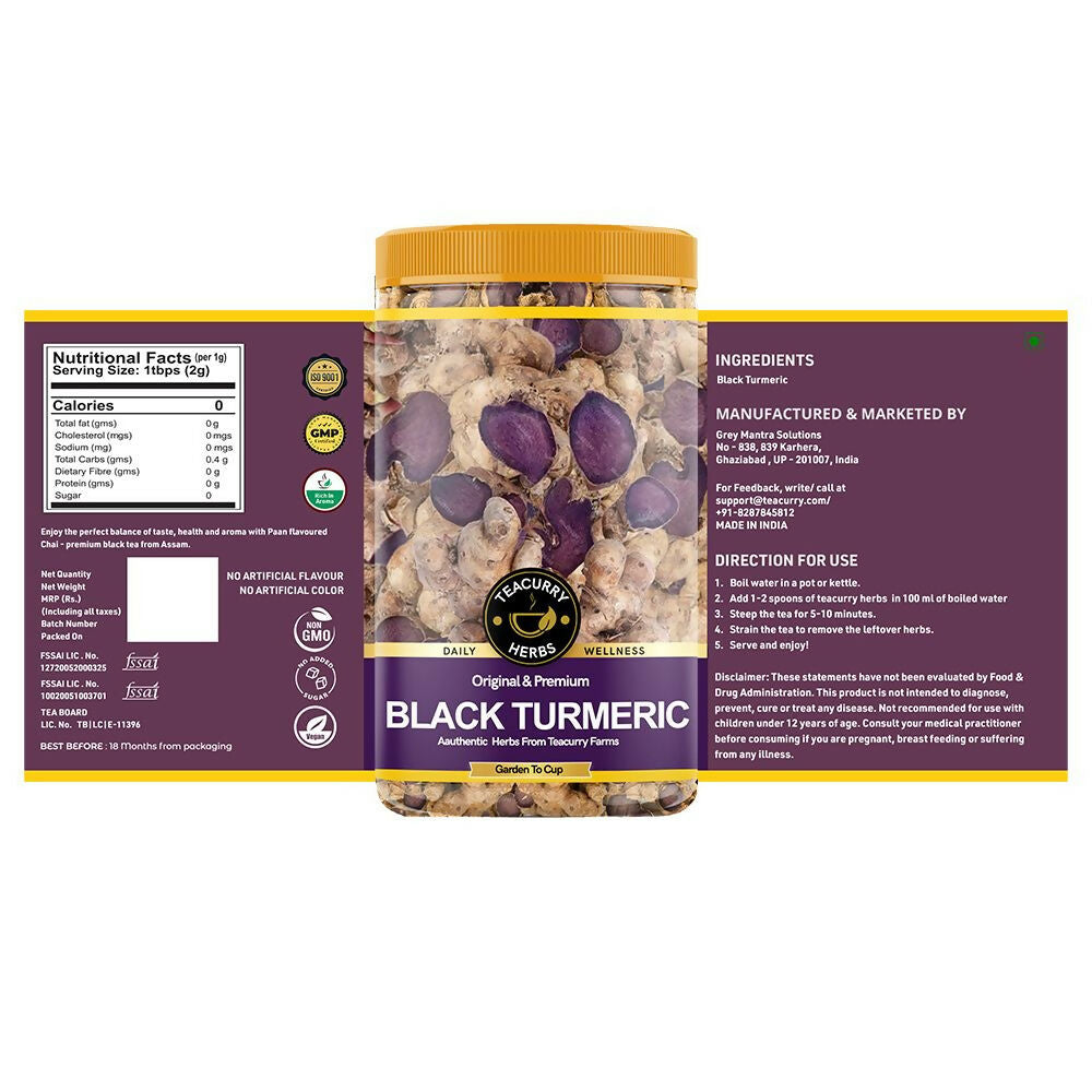 Teacurry Organic Black Turmeric Sticks Teacurry