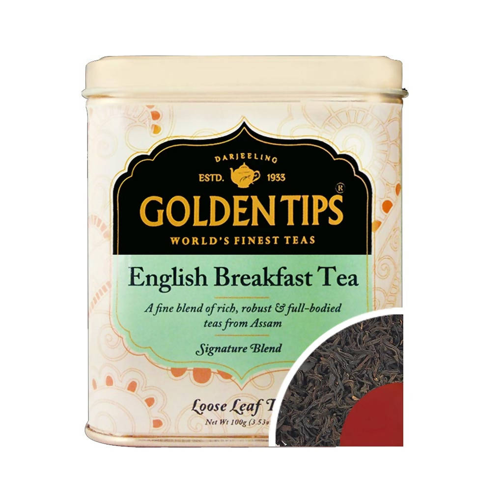 Golden Tips English Breakfast Tea - Tin Can - Safuron