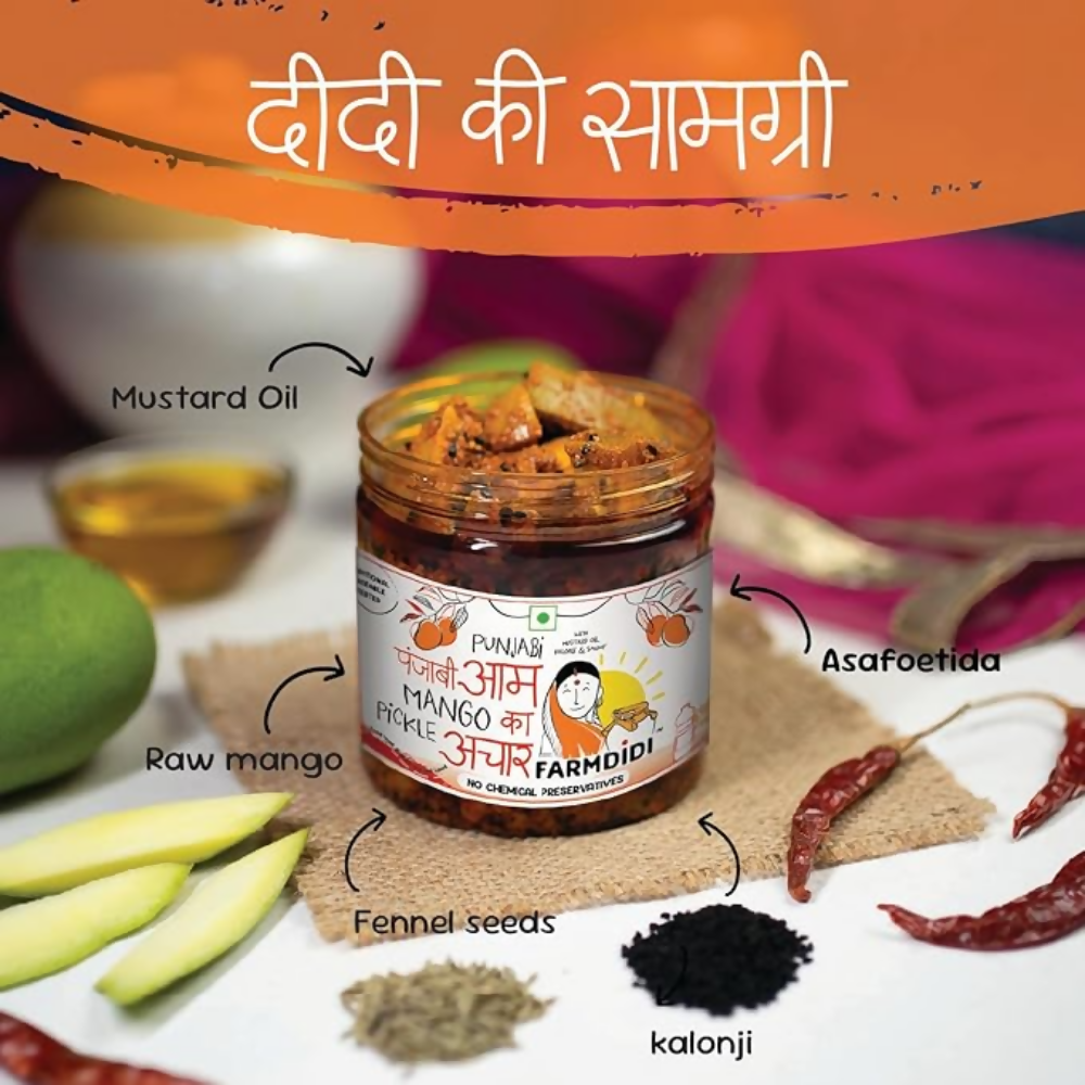 FarmDidi Punjabi Mango Pickle - Tangy & Salty FarmDidi