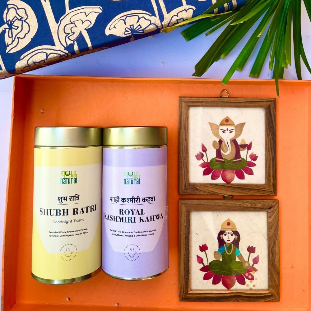 Shuddh Natural Festive Diwali Gift Hamper Ganesh Laxmi - Tea Shuddh Natural