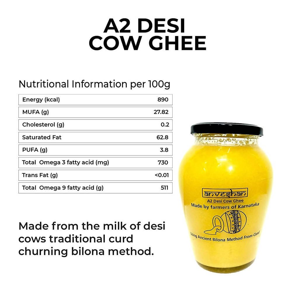 Anveshan A2 Desi Cow Ghee | Pure, Natural & Healthy Ghee | A2 Gir Cow Ghee Anveshan