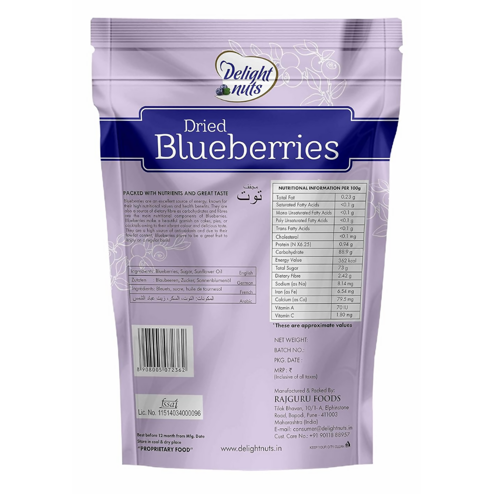 Delight nuts Dried Blueberries Delight nuts