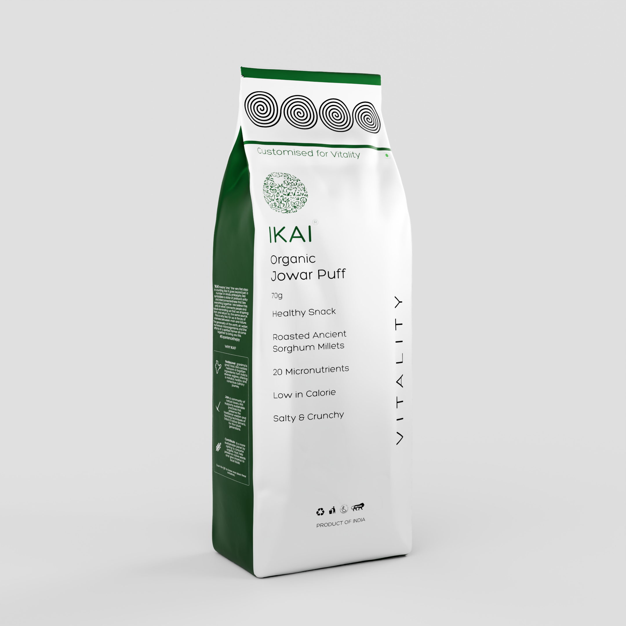 IKAI Organic Jowar Puff (Roasted) IKAI