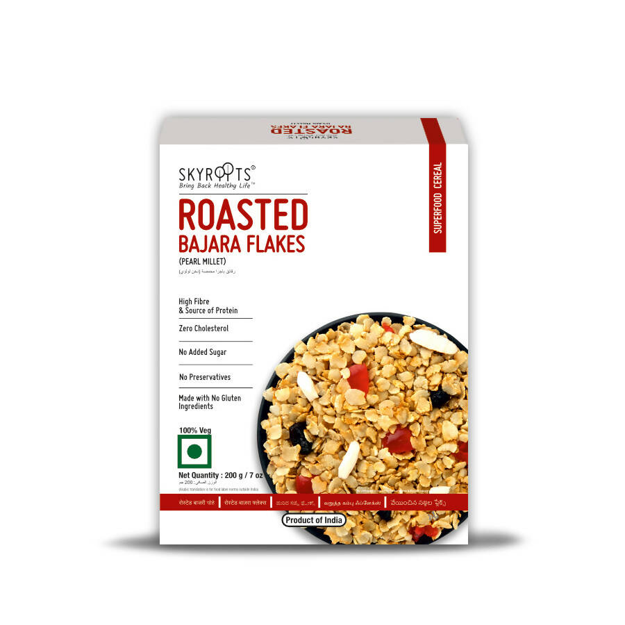 Skyroots Roasted Bajara Flakes - Safuron