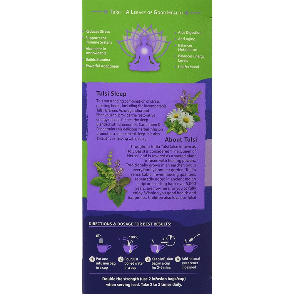 Organic India Tulsi Sleep Tea (25 Tea Bags) Organic India